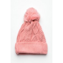 Brody Pink Pom Pom Beanie