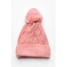 Brody Pink Pom Pom Beanie