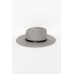 Hunter Grey Wide Brim Fedora