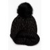 Stormie Black Pom Pom Beanie