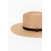 Hunter Camel Wide Brim Fedora