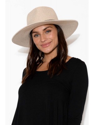 Hunter Wheat Wide Brim Fedora