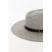 Hunter Grey Wide Brim Fedora